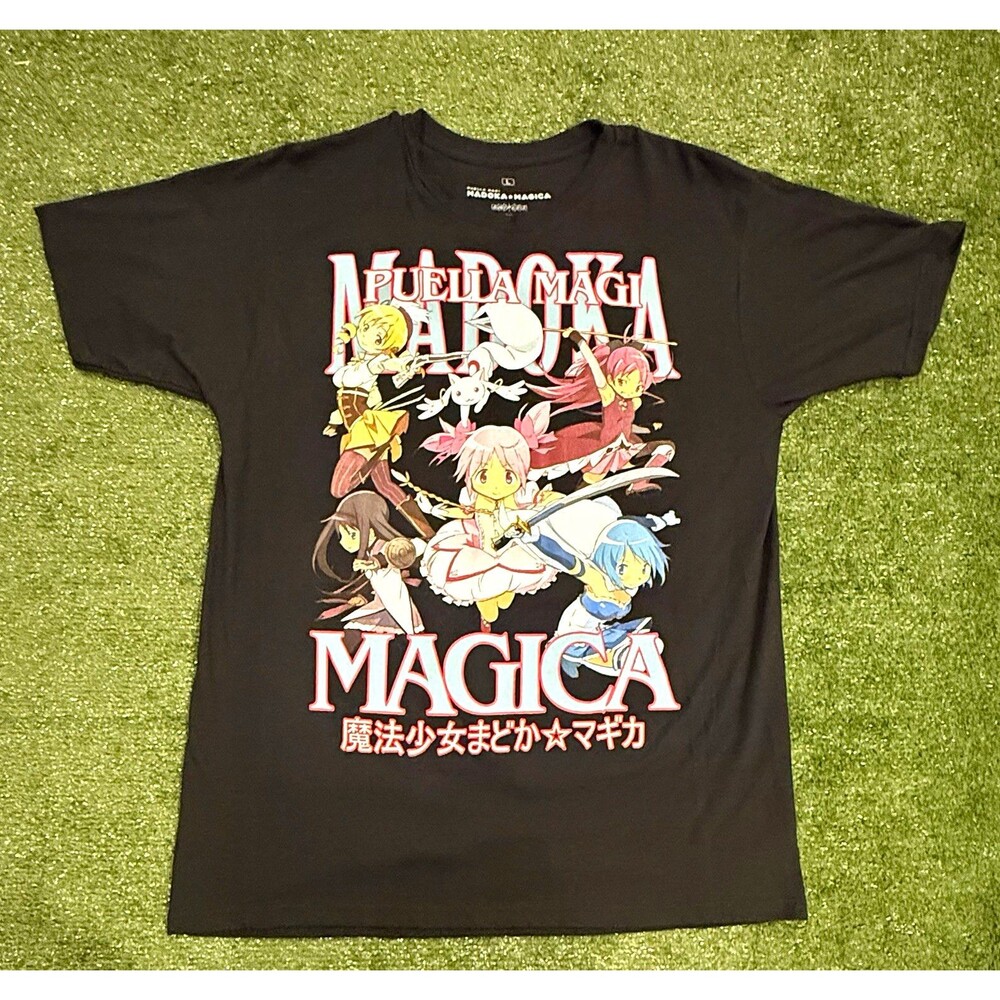 Ripple Junction Puella Magi Madoka Magica Aniplex Black T-Shirt L Cotton NWOT